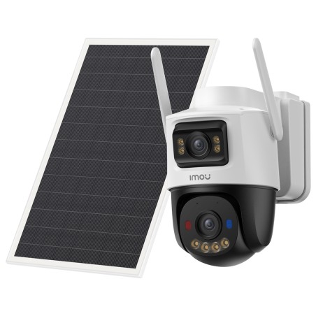 AOV Dual-Kamera-Kit 5MP+5MP - 4G+SIM / WLAN/ 10000 mAh / Solarpanel 8W - 3.6mm / Auto-Tracking / IR + Vollfarbe - Zwei-Wege-Audi