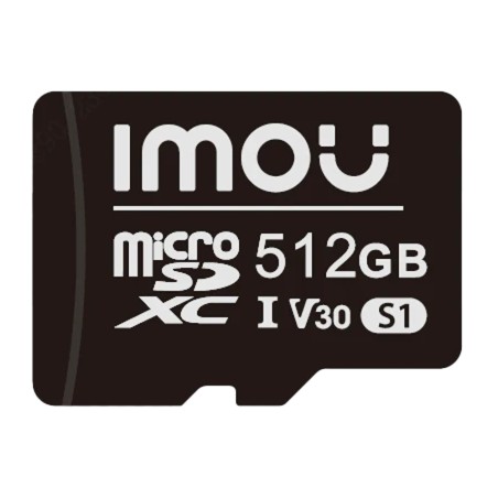 Imou microSD card - Capacity 512 GB - Class 10 | Read/write speed: 100/85 MB/s - E/P cycles: up to 500 - Home camera - ST2-512-S