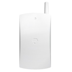 Glasbruchmelder - Drahtlos - Externe Antenne - LED-Anzeige für schwache Batterie - Erfassungsabstand 7 m - Enthält Trafo 12 V -