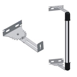 Barrier bracket - Adjustable angle and length - Stainless steel - Compatible with ABI30-764 and ABI100-1086 - AN-6Z - 1