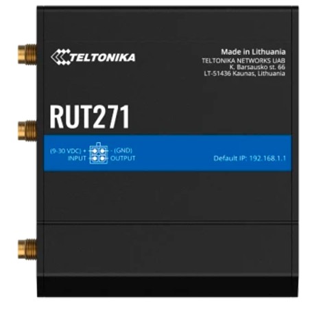 Teltonika Router Redcap 5G Industry - 2 Ethernet ports RJ45 Fast Ethernet - Redcap 5G to 223Mbps - 1x Digital Input/Au - TK-RUT2