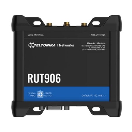 Teltonika Router 4G Industriell - 4 Ethernet-Anschlüsse RJ45 Fast Ethernet - Dual SIM 4G (LTE) Kategorie 4 bis zu 150Mbps - 3x E