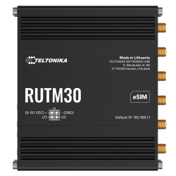 Teltonika Router 5G Industriell - 5G Sub-6Ghz SA/NSA - Dual-SIM - WLAN 5 - eSIM - 2 Ethernet Anschlüsse RJ45 Gigabit - TK-RUTM30