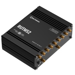 Teltonika Industrie-Router 5G [%VAR%]. - Doppelmodem 5G Sub-6Ghz SA/NSA - 5 Ports 10/100/1000Mbps - Bis zu 2.1/3.3Gbps Download 