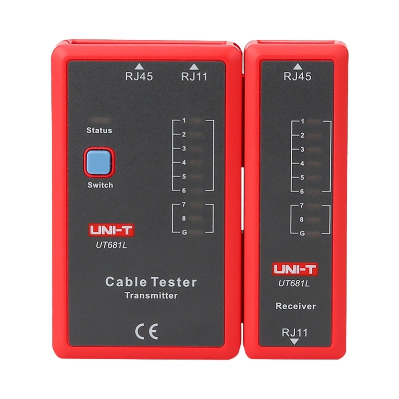 Cable tester - Cable status test RJ45/RJ11 - Testing in fast and slow mode - Automatic shutdown - UT681L - 2