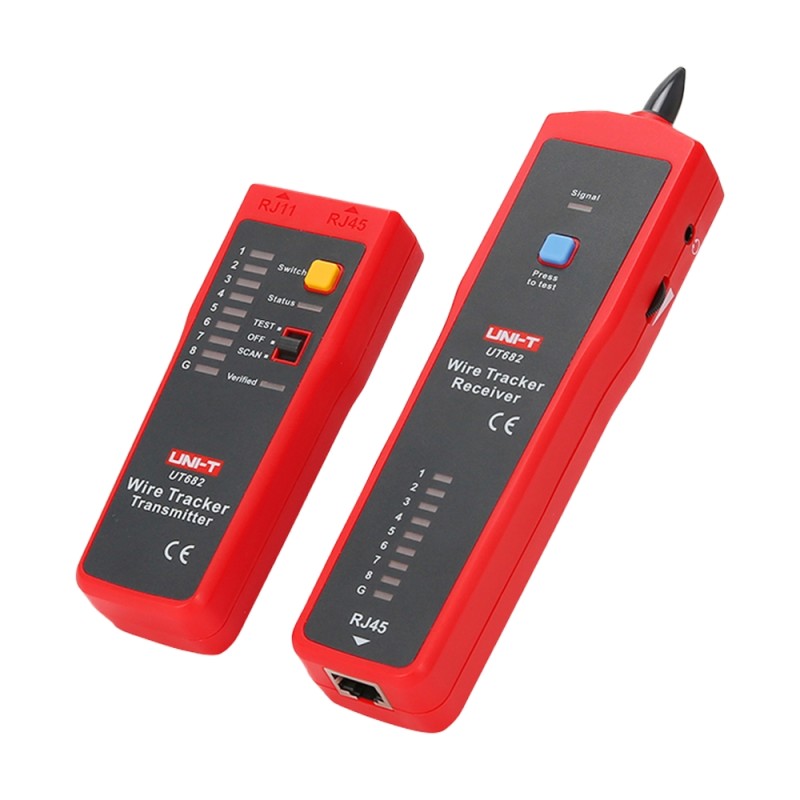 Cable tester - RJ45/RJ11 cable status test - Signal strength indicator light - Cable break location and live tracking - Auto - U