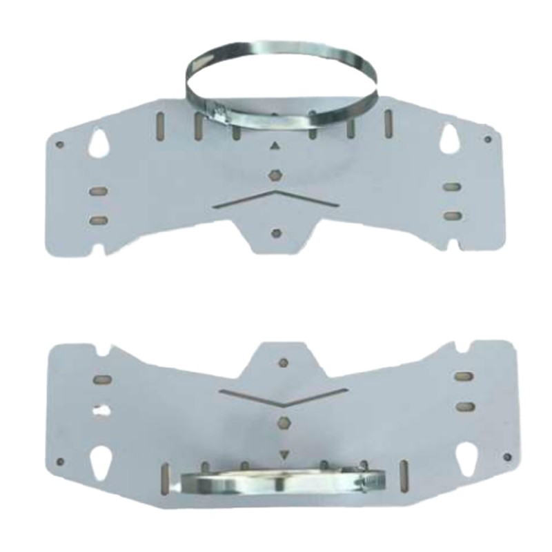 Mast and wall mount - Range diameter 90-100 Ø - 2 parts - Compatible with BOX-403017-IP65 and BOX-403022-IP65 - BOXPOLE-4030 - 1