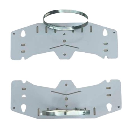 Mast and wall mount - Range diameter 90-100 Ø - 2 parts - Compatible with BOX-403017-IP65 and BOX-403022-IP65 - BOXPOLE-4030 - 1