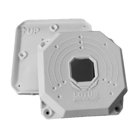 Junction box - White color - Made of plastic - CBOX-LOTUS - 1