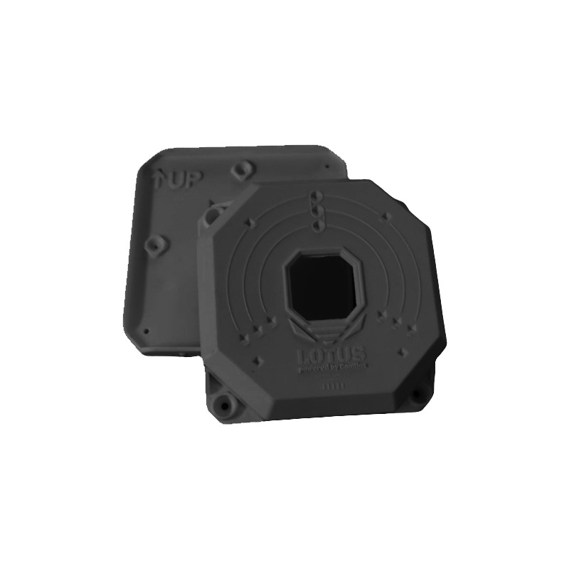 Junction box - color black - made of plastic - CBOX-LOTUS-B - 1