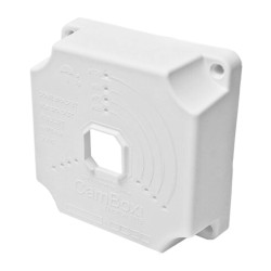 Junction box - For dome and bullet cameras - Suitable for outdoor use - Ceiling or wall installation - Full version - CBOX-NX1-1