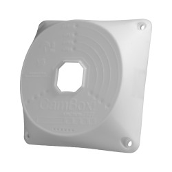 Junction box - For dome cameras - Suitable for outdoor use - Ceiling or wall installation - Made of plastic - White color - CBOX