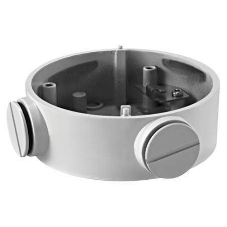 Connection box - For bullet cameras - Suitable for outdoor use - Ceiling or wall installation - Colour white 36 (H) x 105 (Ø) - 