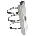 Pole/lamppost mount - For bullet cameras - Diameter range 67~127 mm - Suitable for outdoor use - White - DS-1275ZJ - 1