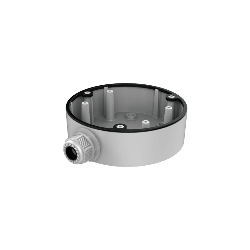 Junction box - For dome cameras - Suitable for outdoor use - Ceiling or wall installation - White color - Cable pin