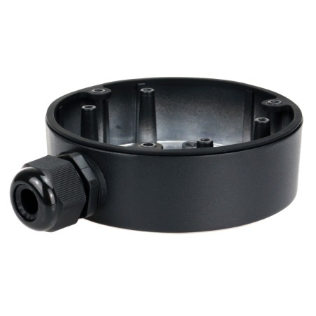 Connection box - For dome cameras - Suitable for outdoor use - Ceiling or wall installation - Colour black - Cable pin - DS-1280