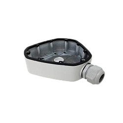Connection box - For dome cameras - Suitable for outdoor use - Ceiling or wall installation - White colour - Cable pin - DS-1280