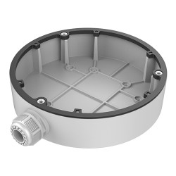 Connection box - For dome cameras - Suitable for outdoor use - Ceiling or wall installation - White colour - Cable pin - DS-1280