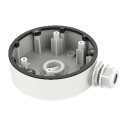 Connection box - For dome cameras - Suitable for outdoor use - Ceiling or wall installation - White colour - Cable pin - DS-1280