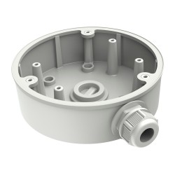 Connection box - For dome cameras - Suitable for outdoor use - Ceiling or wall installation - Cable pin - Colour white 42 (H) - 