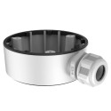 Hikvision junction box - For dome cameras - Suitable for outdoor use - Ceiling or wall installation - White colour - Cable - DS-