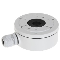 Junction box - For dome or bullet cameras - Suitable for outdoor use - Ceiling or wall installation - Cable pin - White - DS-128