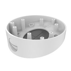 Junction box - For dome cameras - Suitable for outdoor use - Mounting on pitched roof - Cable pin - White color - DS-1281ZJ-DM23