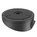 Connection box - For dome cameras - Suitable for outdoor use - Mounting on pitched roof - Cable pin - Colour black - DS-1281ZJ-M