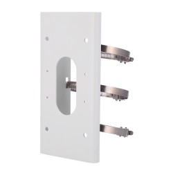 Hikvision pole mount - For motorised dome cameras - Suitable for outdoor use - Stainless steel, corrosion resistant - - DS-1475Z