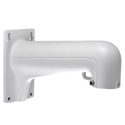 Wall mount bracket - For dome cameras - Suitable for outdoor use - White color - Compatible with Hiwatch Hikvision - Cable pin -