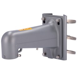 Bracket for poles - For motorised domes - Suitable for outdoor use - Platinum grey colour - Cable pin - 117 (L) x 194 (H - DS-16