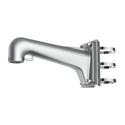 Pole mount for dome cameras - Adjustable diameter 67~127 mm - Aluminium alloy and stainless steel - For indoor and outdoor use -