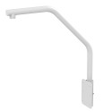Swan-neck support for motorised domes - Suitable for outdoor use - Cornice installation - White colour - Cable pin - DS-1660ZJ -
