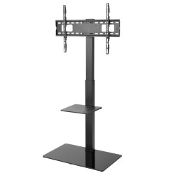 Floor stand with base - Supported weight 40kg - VESA 600x400mm - Adjustable height - LDT03-17FL - 1