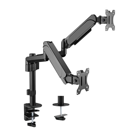 Unterstützung für zwei Monitore - Installation auf dem Tisch - Maximale Last 9 Kg/Arm - Neigung -35º +35º - VESA 75x75mm - VESA 