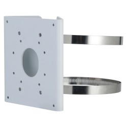 Stangenhalterung - Geeignet für motorisierte Domos - Aluminiumlegierung - 140 mm (H) x 130,4 mm (B) x 45 mm (T) - Kabelstift - D