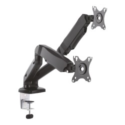 LCD Monitor Support - Table Mount - Tilt -45º ~ +90º Rotation 180º Rotate 360º Orbit [%VAR%] - On - TVM-1327DESK-FLEX-DUAL - 1