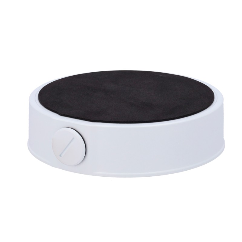 Caja de conexiones - Para cámaras domo - Instalación en pared - Color blanco | 160 mm (diámetro base) x 42. (Al) - Pasador de ca