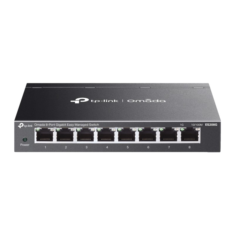 TP-Link Switch easy managed 8 Port &bull 8x 1 GbE &bull Lüfterlos, Omada &bull ES208G - 253792 - 1