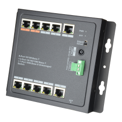 HiPoE X-Security Switch - 8 PoE-Ports + 2 Uplink-Port...