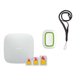 AJAX HUB 2 PLUS - Emergency Call SET, White