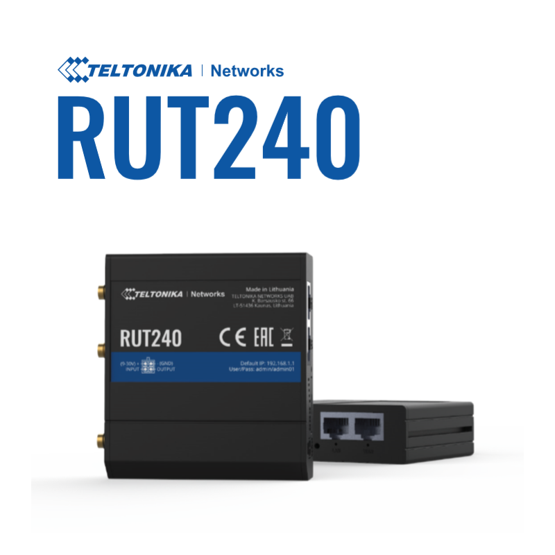Teltonika · Router · RUT240 · Kompakter-4G/LTE Router - 140856 - 1