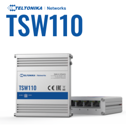 Teltonika · Switch · TSW110 · 5 Port Gigabit Industrial...