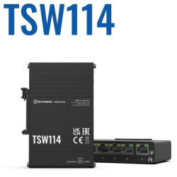Teltonika · Switch · TSW114 · 5 Port Gigabit Industrial...