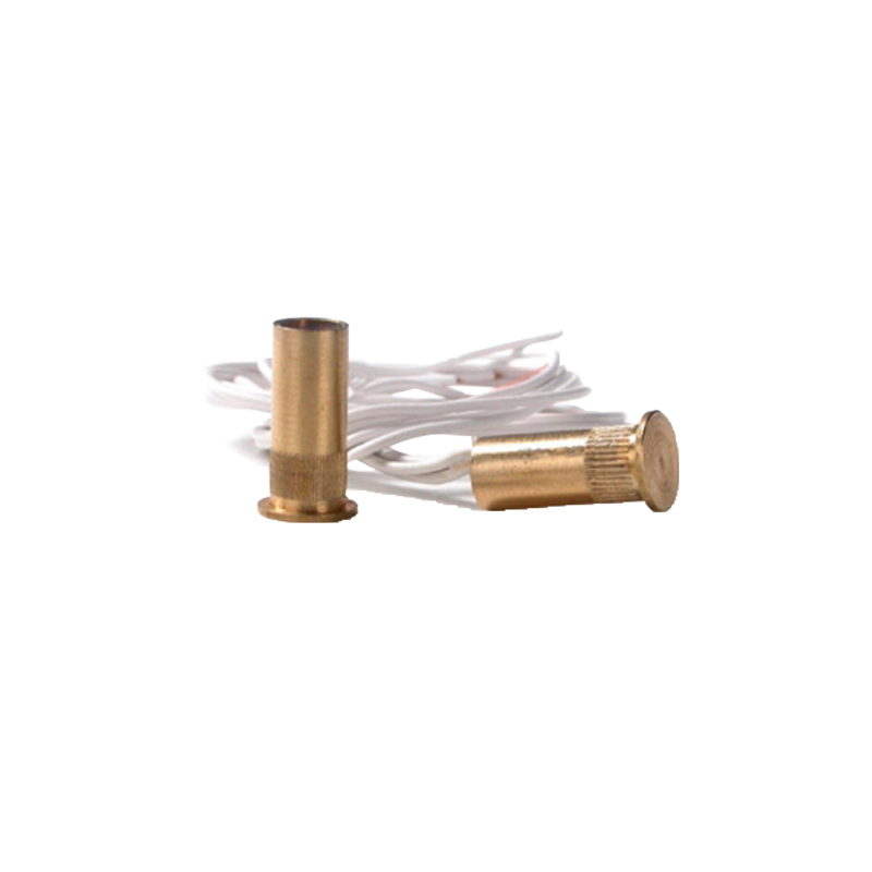 Mini magnetic contact FDP - Specially developed for embedding in wood - Reed technology - System of 4 wires - Copper cover - A-S