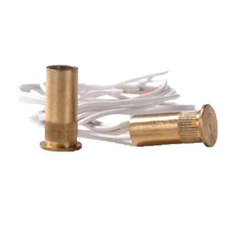 Mini magnetic contact FDP - Specially developed for embedding in wood - Reed technology - System of 4 wires - Copper cover - A-S