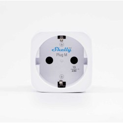 Shelly · Plug & Play "Plug M Gen3 White" · Smarter Zwischenstecker · 13A · Messfunktion · WLAN · BT · weiß - 252802 - 1