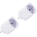 Shelly - Plug & Play "Plug M Gen3 White" - Set of 2 - Smart adapter plug - 13A - Measuring function - WLAN - BT - white - 252904