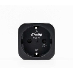 Shelly · Plug & Play "Plug M Gen3 Black" · Smarter Zwischenstecker · 13A · Messfunktion · WLAN · BT · schwarz - 252913 - 1