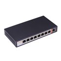 Lupus-Electronics 10996 PoE Switch, 8 Kanal, versorgt kompatible IP-Kameras, 10/100mbit, IEEE 802 af konform, 15.4 W, Schwarz 